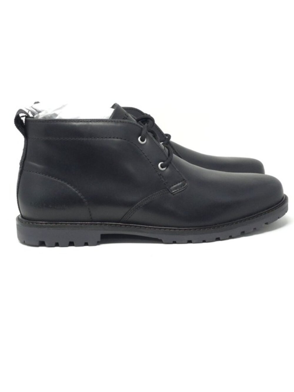 Cole Haan Chukka Boots Midland Lug Water Resistant Leather Black - Picture 4 of 13